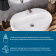 Марион Смеситель для раковины, хром  схема на фото в интернет-магазине Пиастрелла