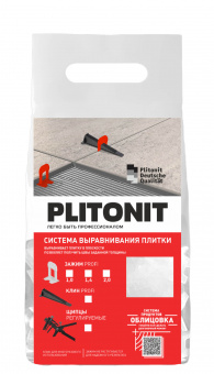Зажим для системы выравнивания плитки SVP-PROFI 1,4мм. 100шт Plitonit фото в интернет-магазине Пиастрелла