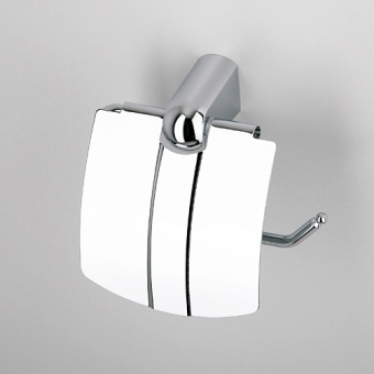 Berkel Держатель туалетной бумаги с крышкой хром Wasserkraft К6825 фото в интернет-магазине Пиастрелла