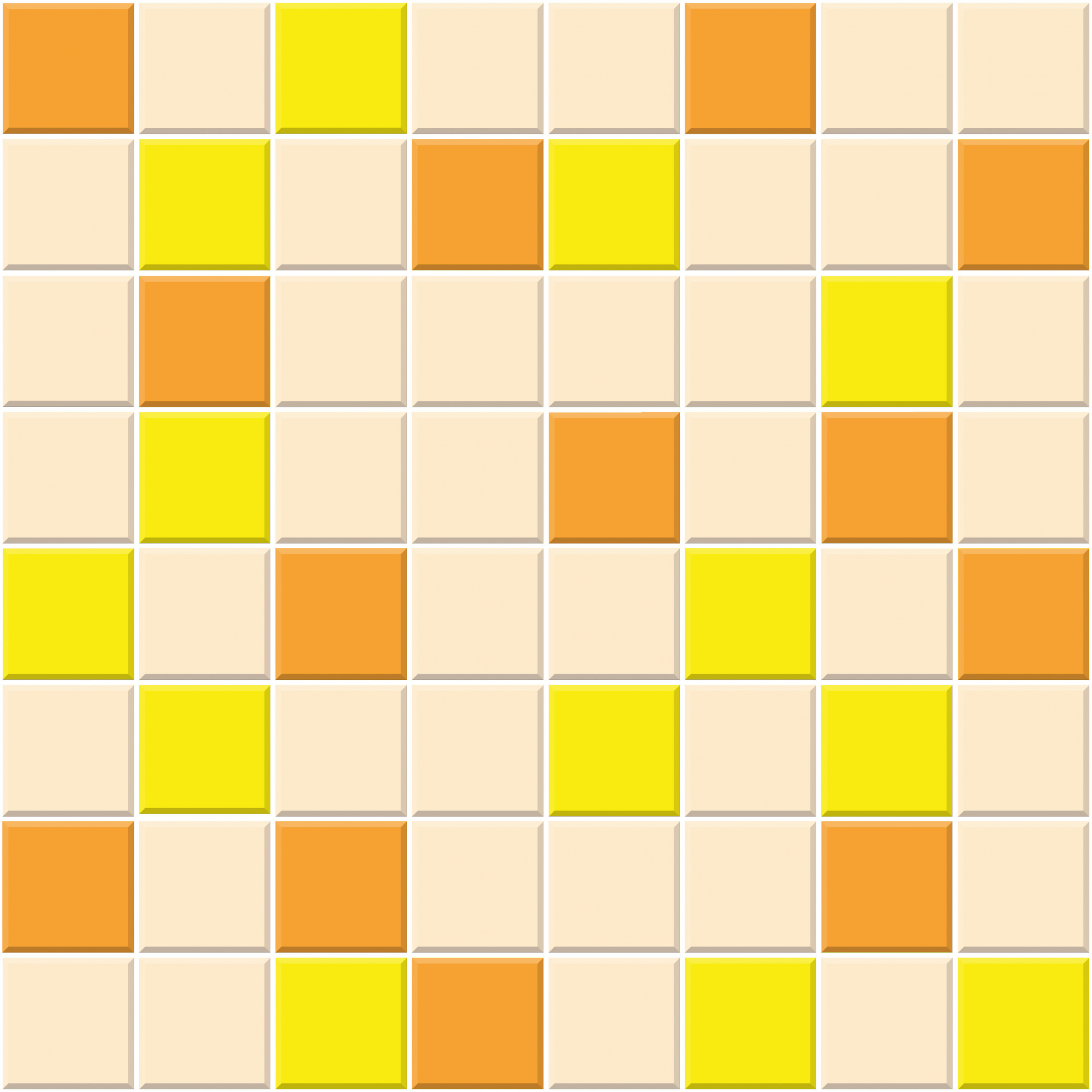 Радуга 8 Мозаика 200*200 желто-оранжевая (1*5)