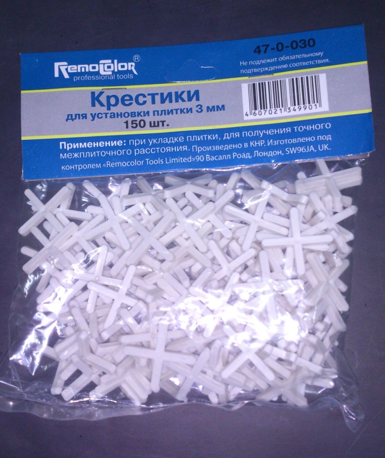 Крестики пластм 3,0мм 100шт