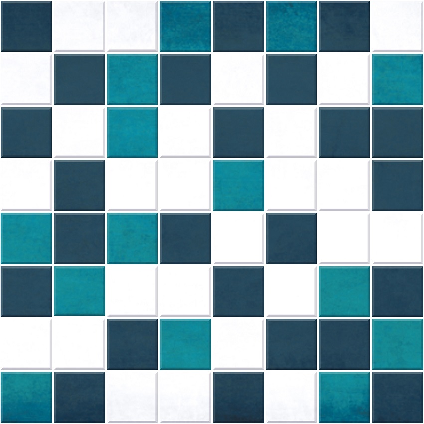 Парижанка 1 Мозаика 200*200 темно-синяя (1*5)