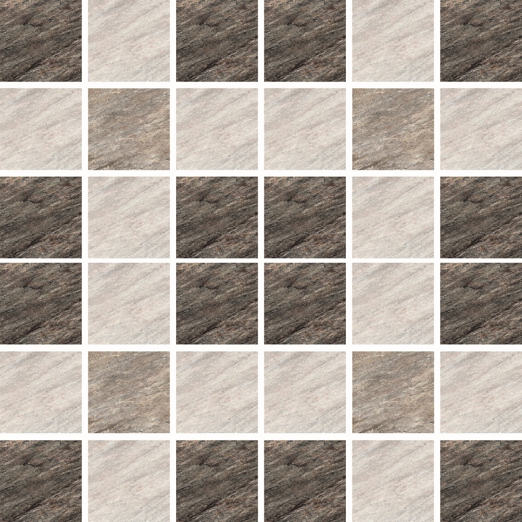 Кварцит 2 тип 3 ковры Декор 300*300 (1*6) Керамин