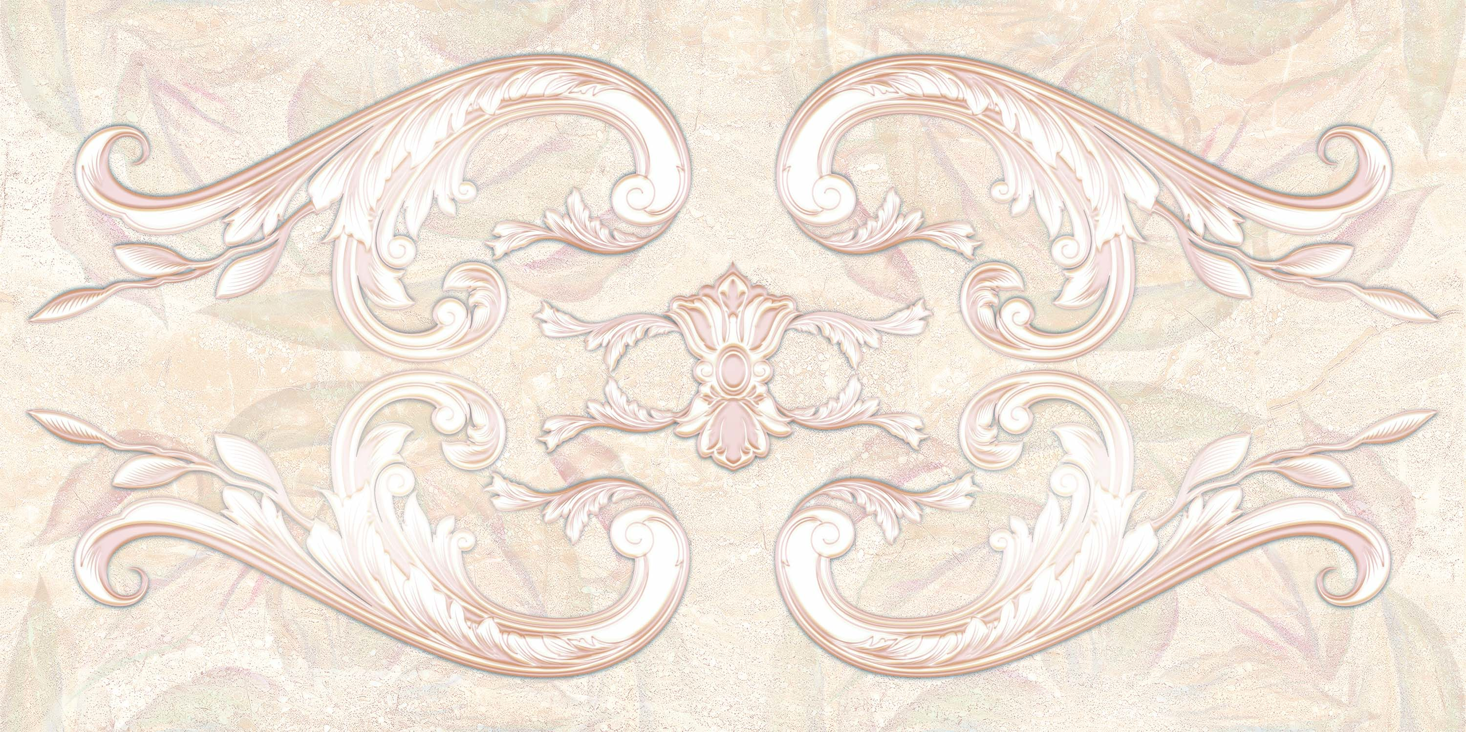 Травертин Романтик 2 Декор 250*500 без роз (1*7) VINCHI