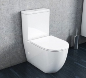 Teramo Унитаз напольный безободковый с быстросъемным сиденьем микролифт VT30104H Vinchi