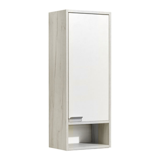 Флай Шкаф 1-ств. Белый/Дуб КРАФТ правый