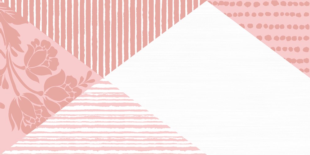 Геометрия 3 Декор 250*500 розовый (1*8) VINCHI