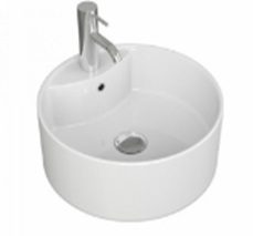 Teramo Раковина накладная D40 с полочкой под смеситель, белая VT40105H Vinchi