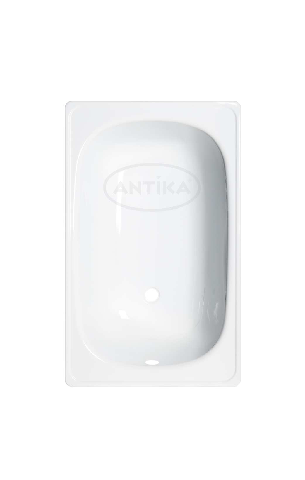 Antika Ванна стальная 1050*650*365 с опорной подставкой(белая орхидея)