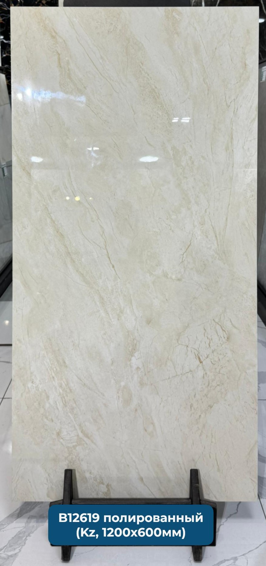 В12619 Керамогранит 600*1200 полированный (0,72*3=2,16*46)  Казахстан
