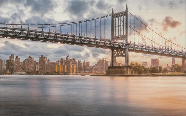 Бридж синий Декор 02 250*400 (1 сорт) Шахтинская плитка