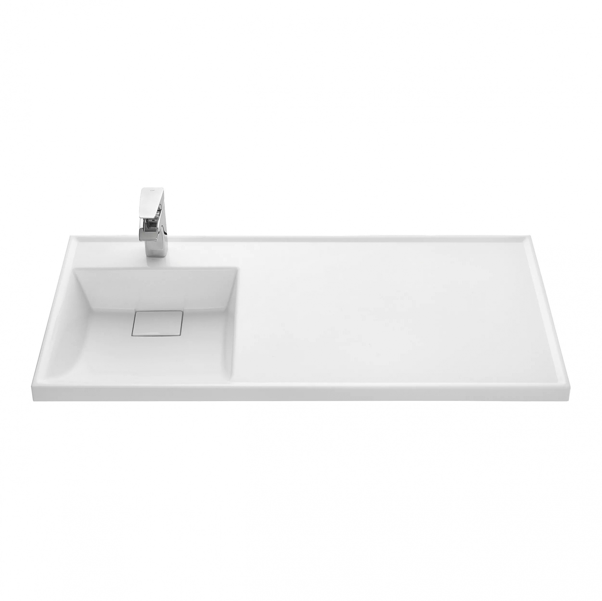 Лондри 105 Раковина белая, левая