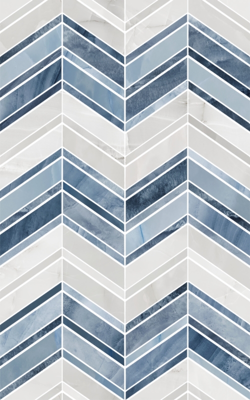 Аника голубой 01 Декор 250*400 (1*13) (1сорт) Шахтинская плитка