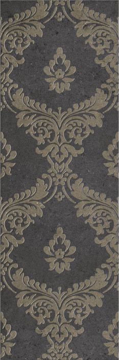 Silvia black decor 01 300*900 1 сорт (1*5) Gracia Ceramica