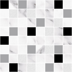 Black and White Мозаика 200*200 (1*5) VINCHI