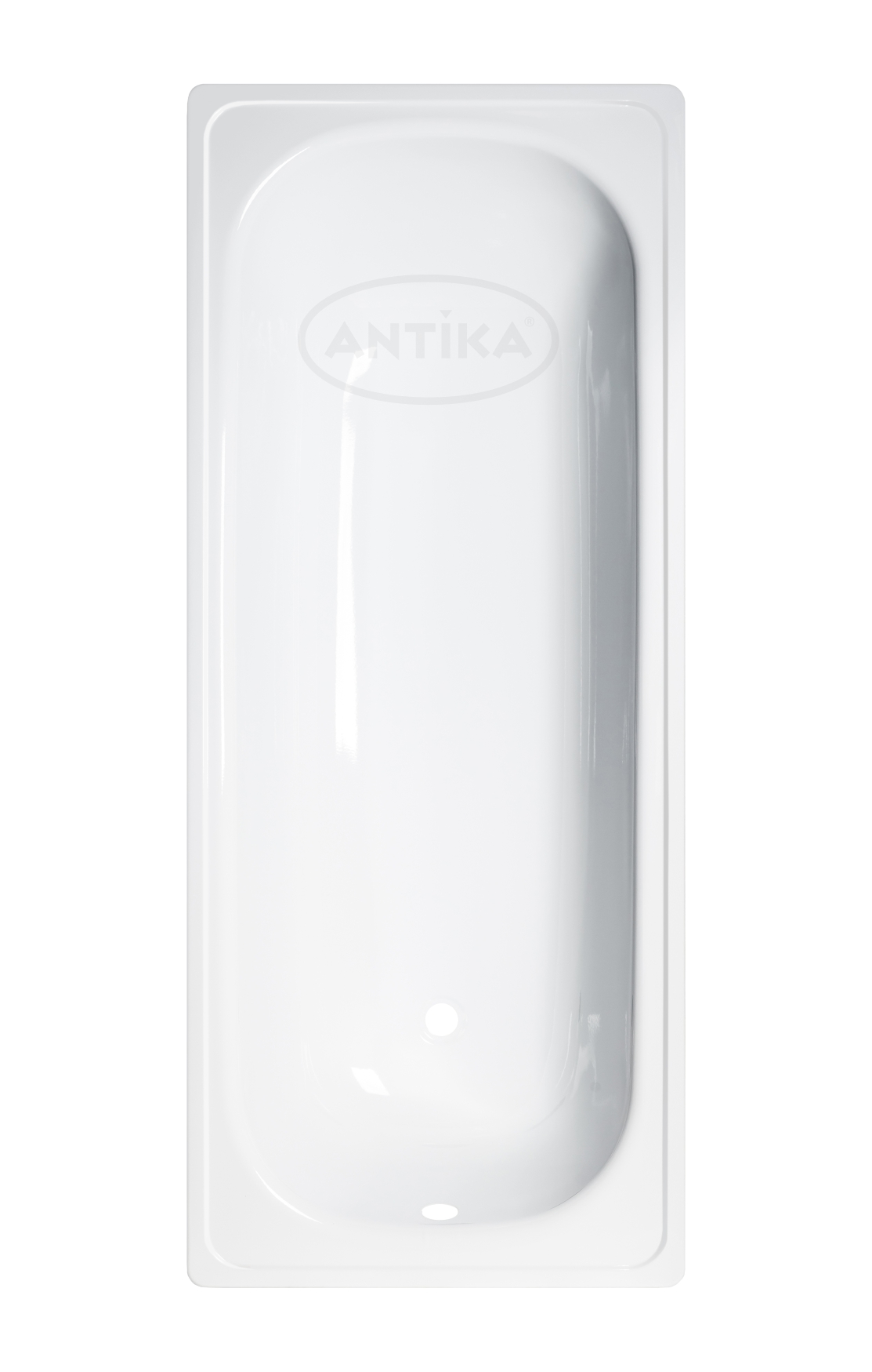 Antika Ванна стальная 1600*700*400 с опорной подставкой (белая орхидея