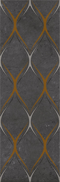 Silvia black decor 03 300*900 1 сорт (1*5) Gracia Ceramica