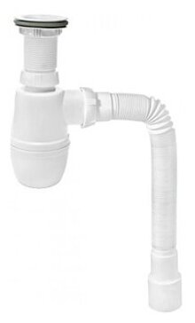 Сифон д/раковины пласт.вып. 1 1/4&quot;*40 с гофротр. 40/50, 800 мм