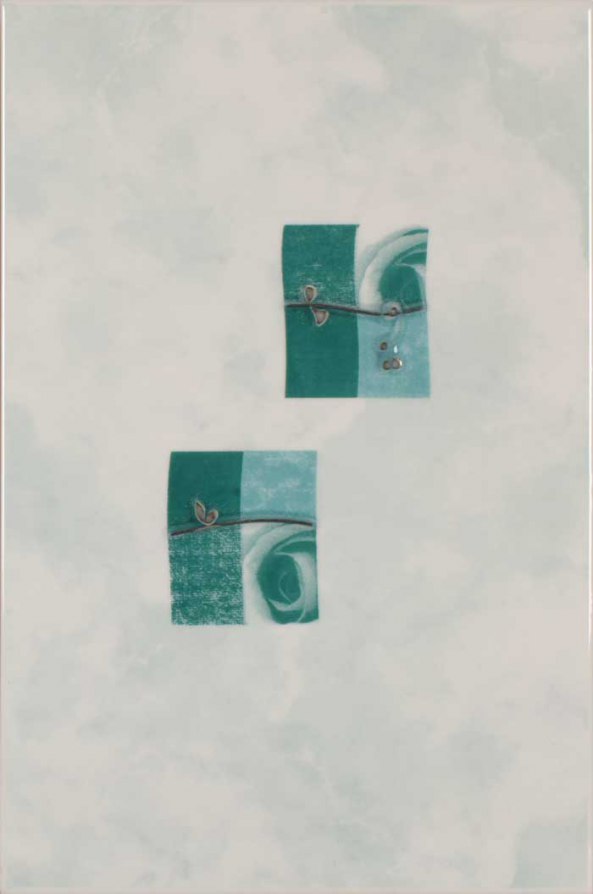 Муаре бирюзовая Декор 200*300 Шахтинская плитка