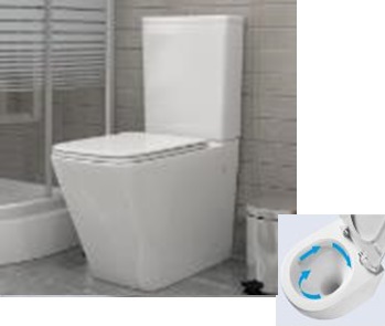 Lukka Унитаз напольный торнадо безободковый с быстросъемным сиденьем микролифт VT60304H VINCHI