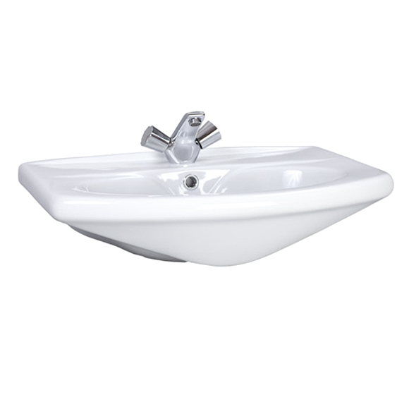 Новая Грань Умывальник с переливом белый  д/мебели Santeri