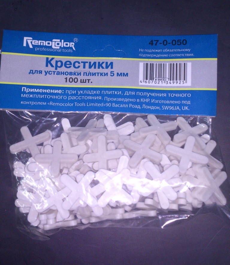 Крестики пластм 5,0мм 100шт