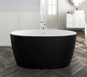 Teramo Ванна акриловая 170x76 отдельностоящая чёрная матовая VT10031H Vinchi