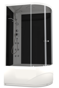 DOMANI-Spa Delight Slim 128 L, в/п, ч/стен, т/стек, с эл