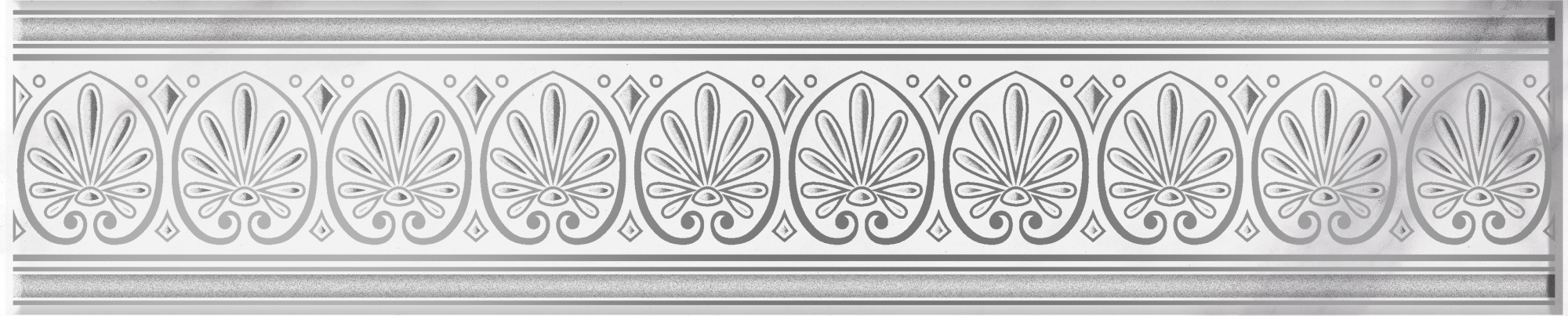 Олимпия 2 Бордюр 60*300 серебро светлый узкий (1*22)  VINCHI