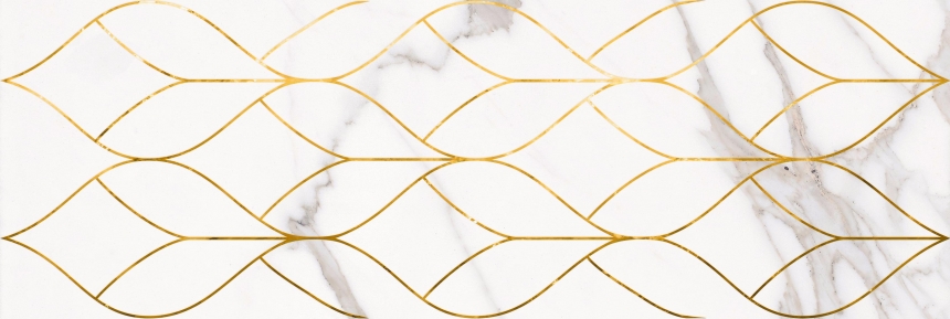 Миланезе Дизайн Декор 200*600 трес каррара (1*5) Ласселсбергер