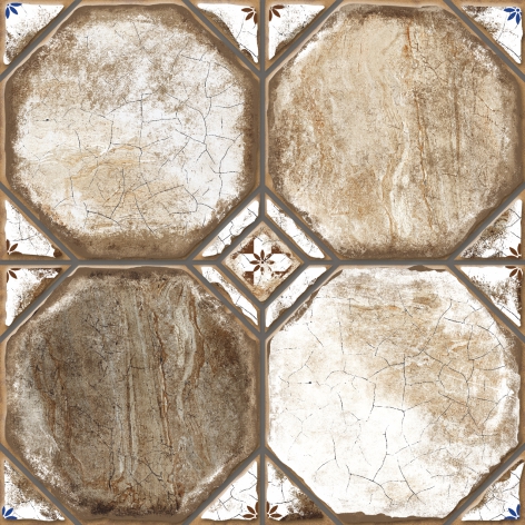 Брюгге 3 Керамогранит Грес Рустик 400*400 (0,16*11=1,76*48) Керамин