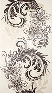 Азур Декор-1 250*450 белый (1*8) Ласселсбергер