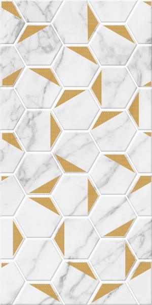 Marble Декор 300*600*9 gold (1*5) Березакерамика