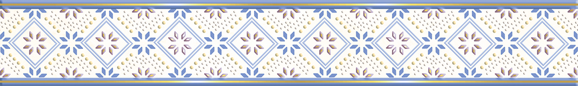 Валенсия 1 Бордюр 75*500 синий сортовой (1*22) ВКЗ (Волгоград)