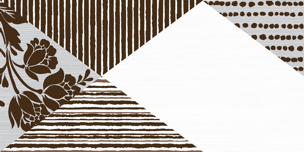 Геометрия 5 Декор 250*500 коричневый (1*8) VINCHI