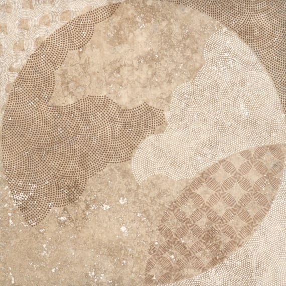 Патио керамогранит Декор 2 450*450*8 песочный (1*5) Ласселсбергер