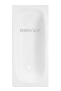 Reimar Ванна стальная 1700*750*400 с пол.покрыт.бел орхидея с оп.подст