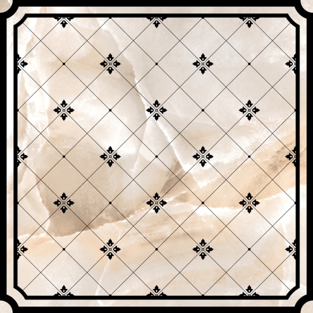 Пьемонт 3  Керамогранит 400*400 (0,16*11*48) Керамин