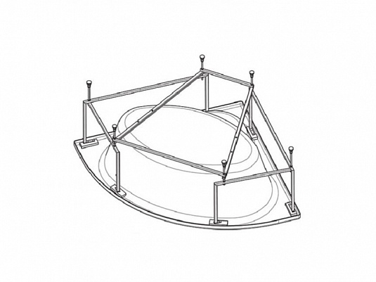 Luna монтажный комплект к а/в 170*115 Roca