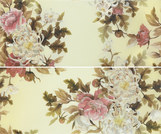 Celesta beige panno 01 Декор-панно 600*500 (1компл=2шт) Gracia Ceramic