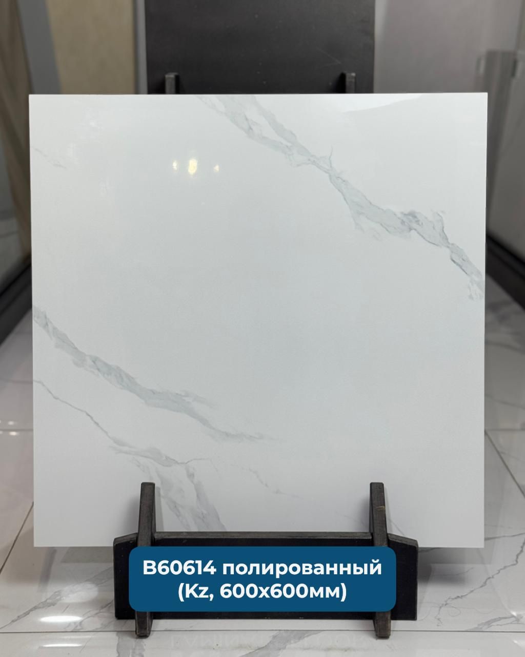 Каррара белый мрамор B60614 Керамогранит 600*600 полированный (0,36*5=1,8)  Казахстан