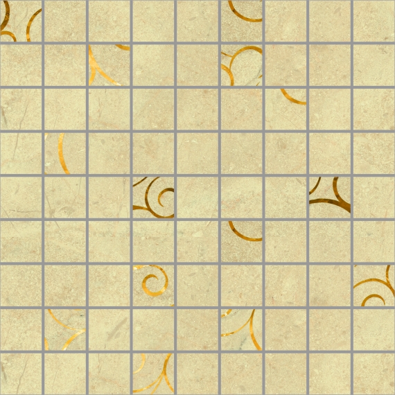 Миланезе Дизайн мозаика 4 300*300 натуральный (1*8) Ласселсбергер