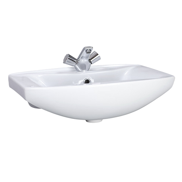 Грация Умывальник с переливом белый  д/мебели Santeri