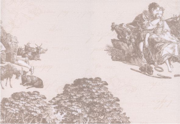 Пастораль 3 Декор-2 275*400 (1*13) Керамин