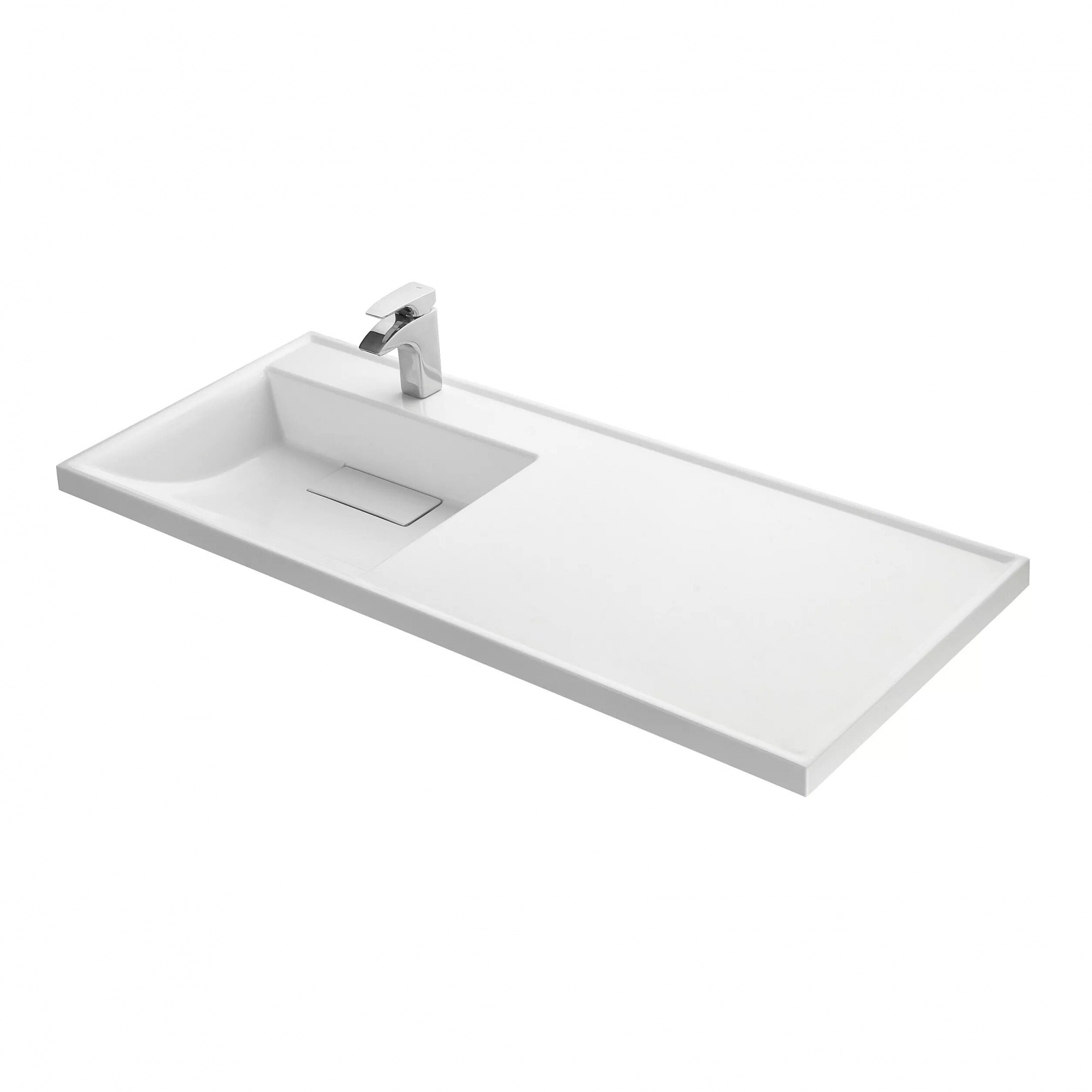 Лондри 120 Раковина белая, левая