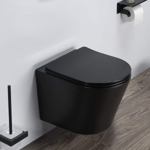 Унитаз подв 105MB безобод, ДС SC тонкое, б-съем (чёрный мат) Comforty