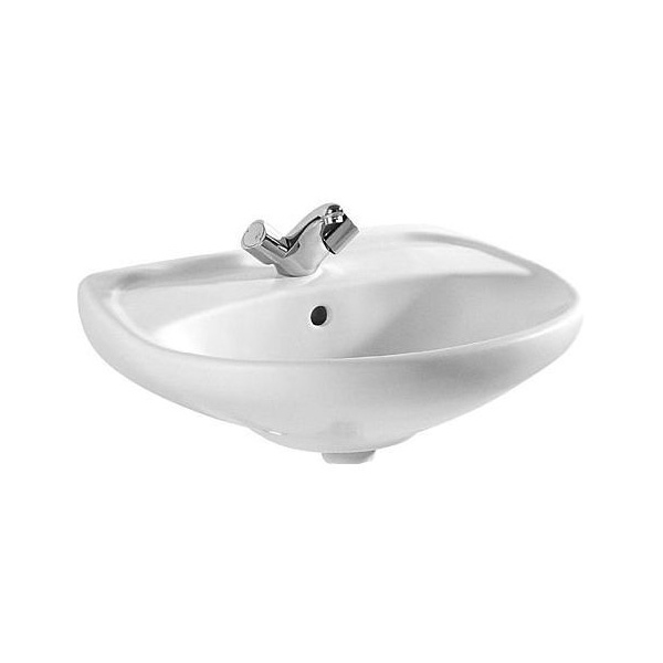Lyra Раковина 550*450 белая с отверстием по центру Jika