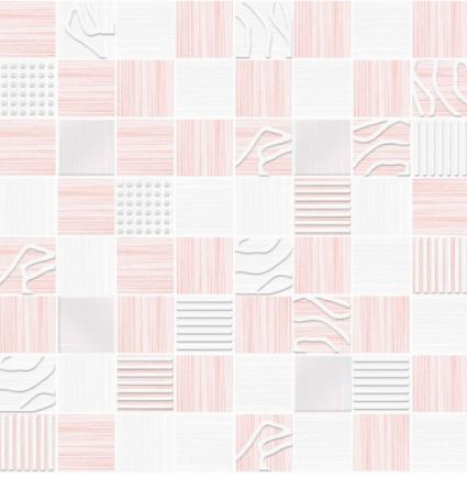 Джулия мозаика 200*200 розовая (1*5) VINCHI