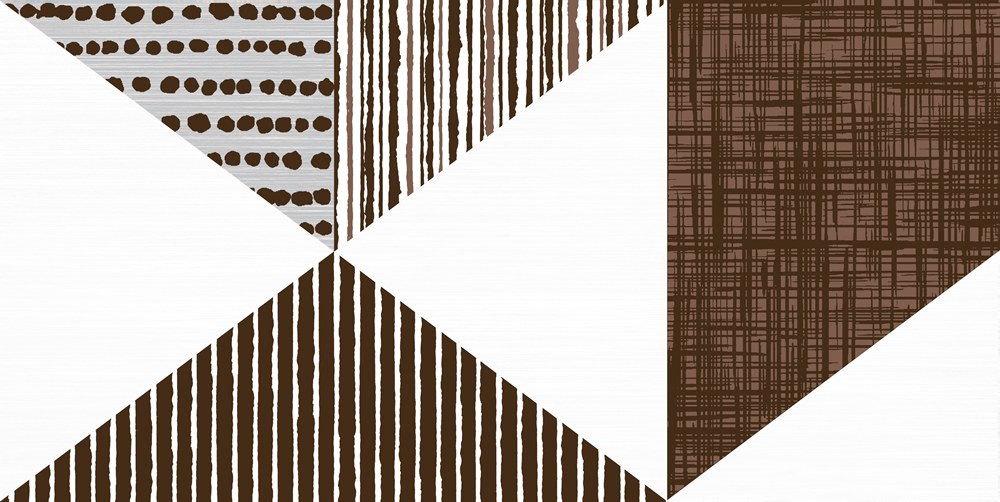 Геометрия 6 Декор 250*500 коричневый (1*8) VINCHI