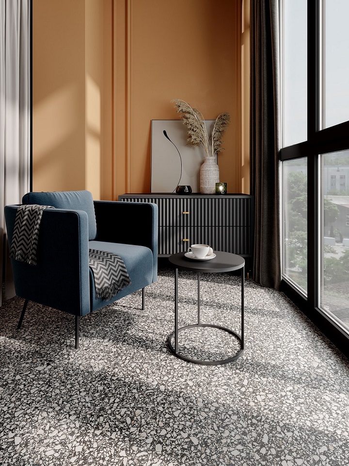 Кэрролл керамогранит 300*603*8,5 терраццо (0,18*8=1,44*32) Ласселсбергер